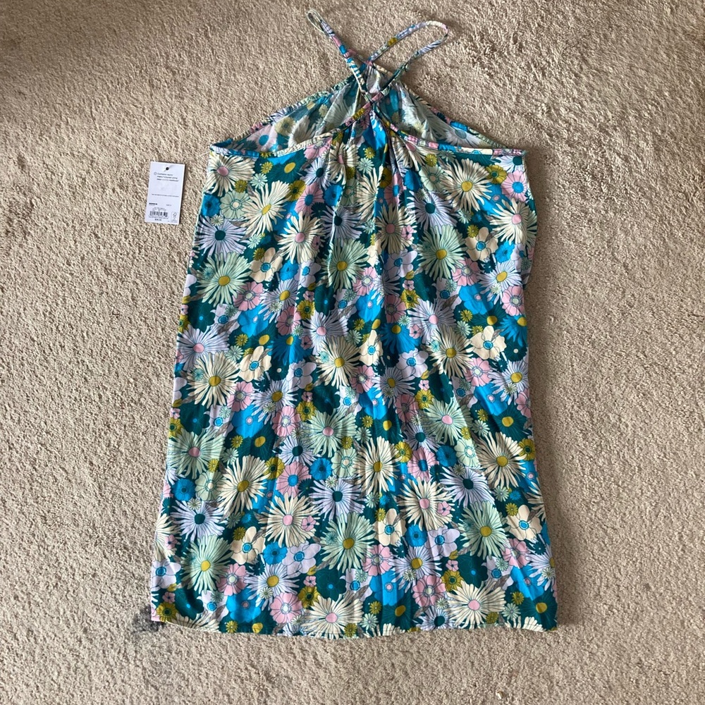 3/$24 SO dress Halter neck swing mini dress floral print dress boho S jr - Picture 13 of 17